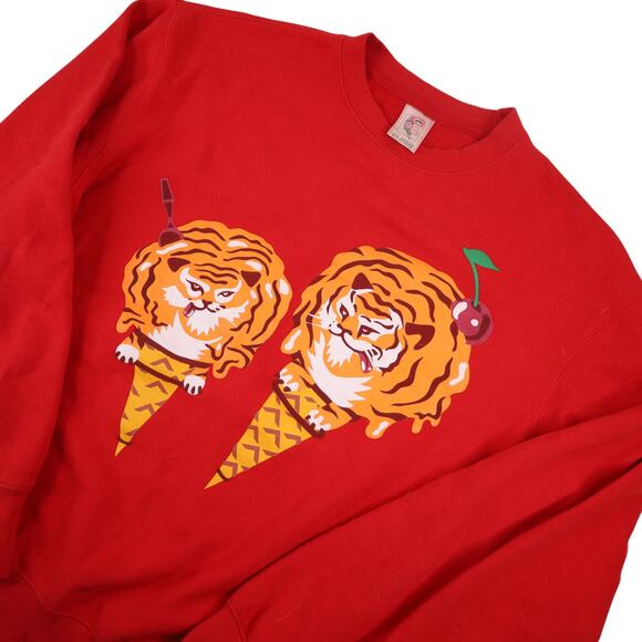 Vintage Billionaire Boys Club Ice Cream Tiger Graphic Sweatshirt - Picture 2 of 7